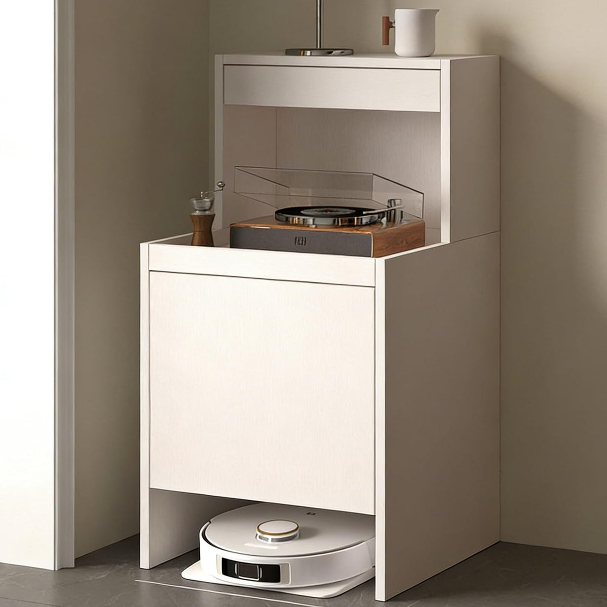 NEHCFO Saugroboter, für das Wohnzimmer und das Schlafzimmer, Weiß