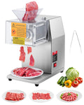 VEVOR Allesschneider, 850 W, 5 mm, 250 kg, aus Edelstahl und Stahl, Silber