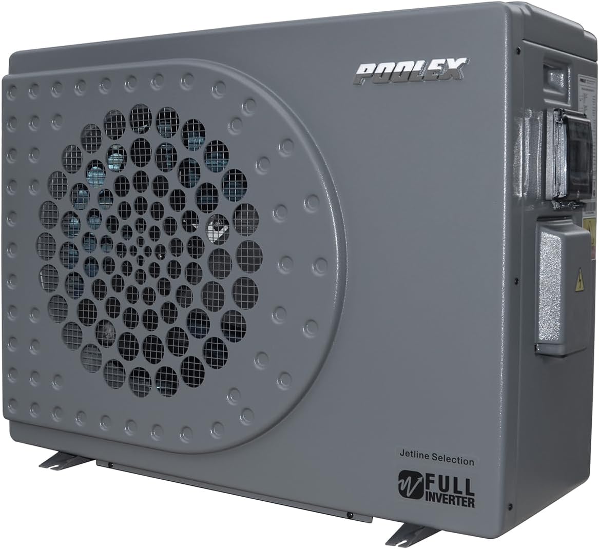 POOLEX KW-R32 Heizpumpen, 12,5 kw, 1970 W, 65 m³, Grau