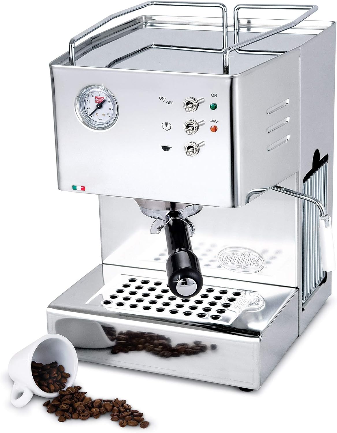 Aufbewahrung & Organisation MOD.03000, 9,2 kg, 230 Vac 50Hz, 115 Vac 60Hz, 1080 Watt, Silber, Quickmill