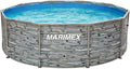 MARIMEX Pool Florida 3 Aufstellpool, 3,66 × 1,22 m, 38,26 kg, Netto: 35,18 kg, Grau/Blau