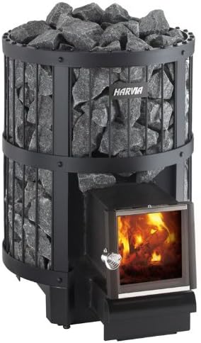 Harvia Sauna, verstellbar, Schwarz/Grau