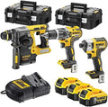 DEWALT DCK368P3T-QW Werkzeugsets, 18 V, 5 Ah, bürstenlos, kabellos, Schwarz/Gelb