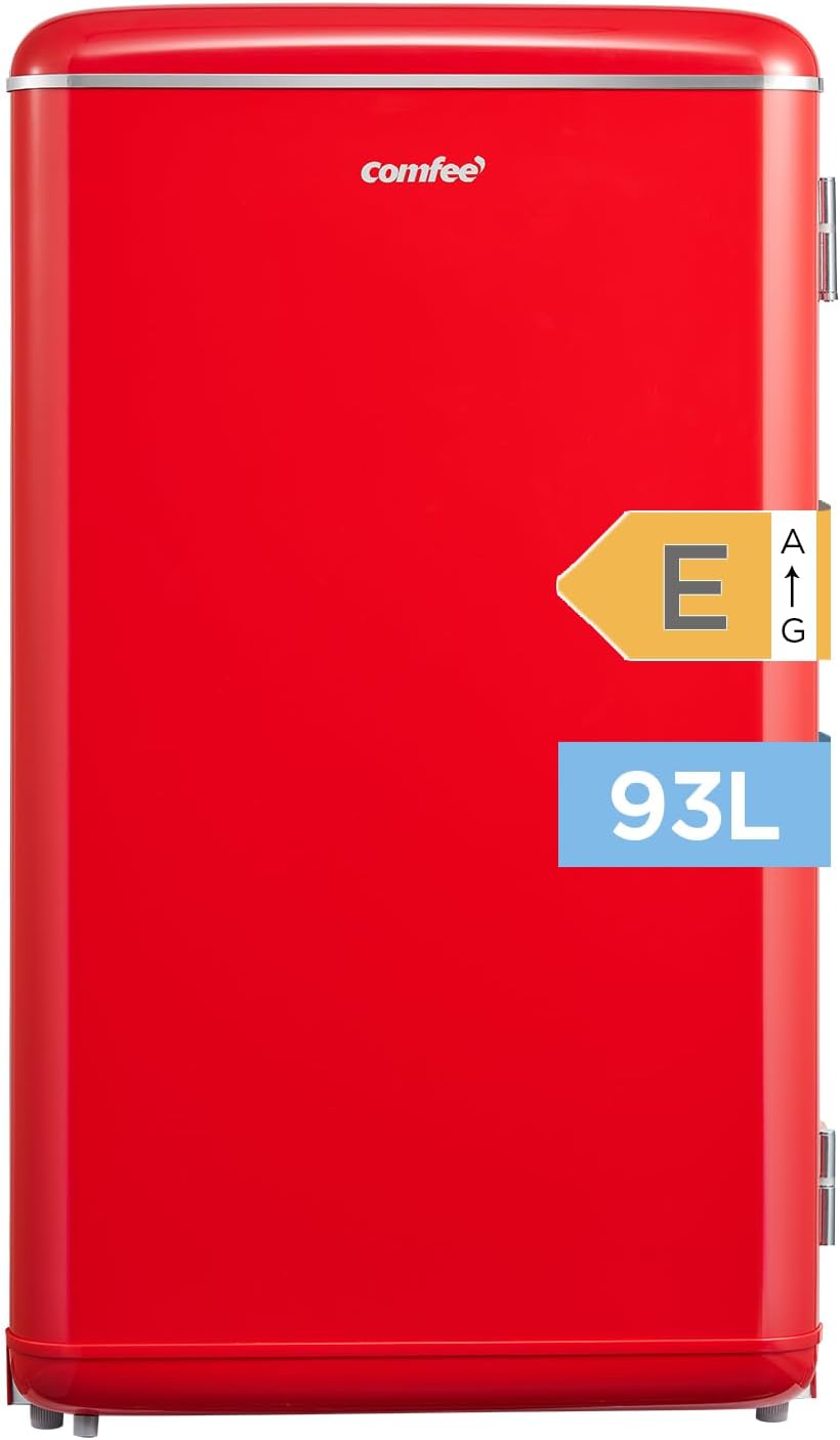 Mini-Kühlschrank RCD93RE2EURT, 93 L, verstellbar, für das Büro, Rot, Comfee