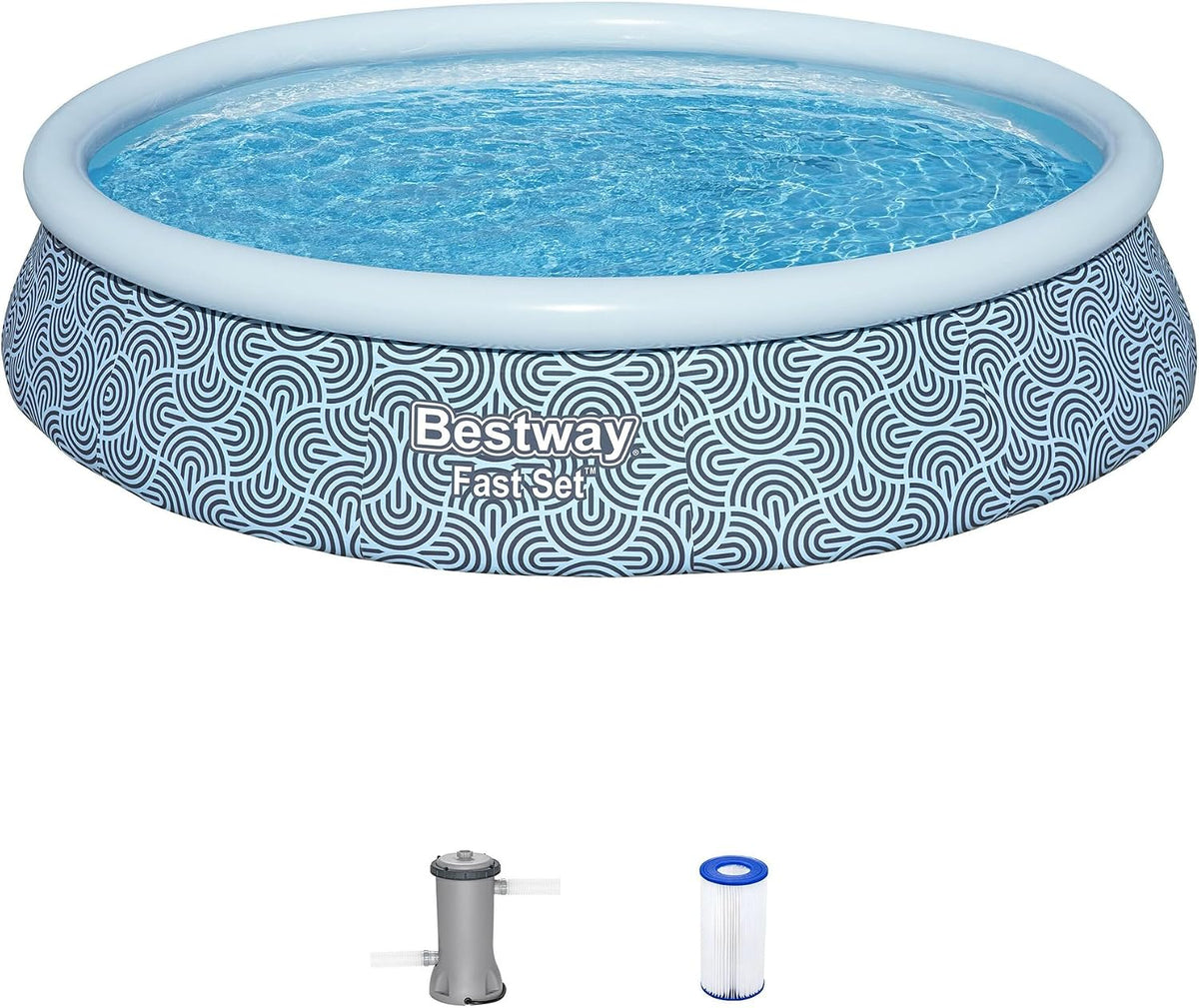 Bestway Kiddie Pools, aus Polyrattan, Blau/Weiß