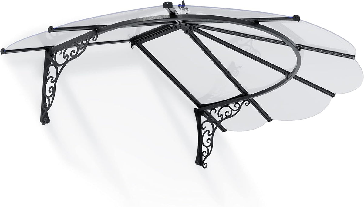 Palram Markisen, 175 × 125 cm, Schwarz/Transparent