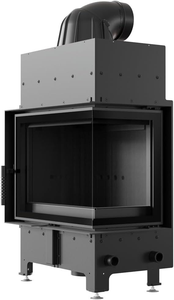 kratki Öfen, 8 kW, aus Stahl, Schwarz