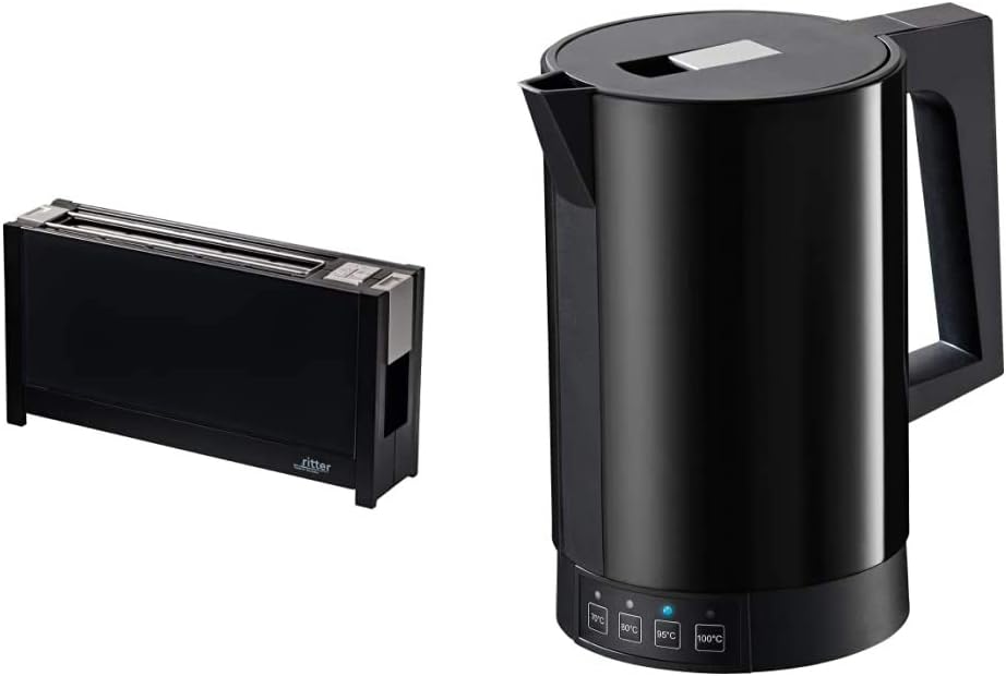 ritter Toaster, aus Glas, Schwarz