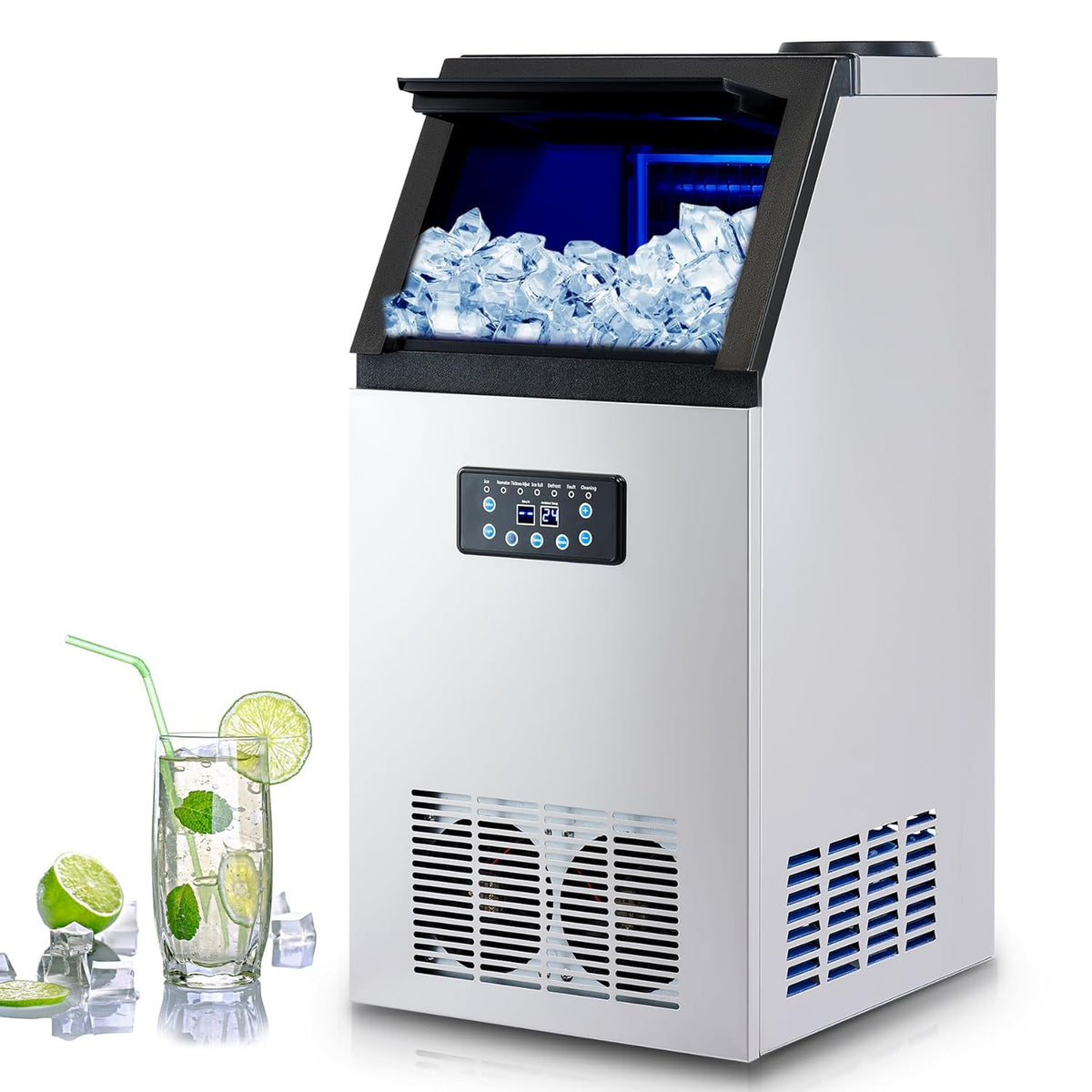CREWORKS Kaffeemaschine, 59 KG, 300 W max, mit LED, Silber/Schwarz, für das Büro, aus Edelstahl und Stahl