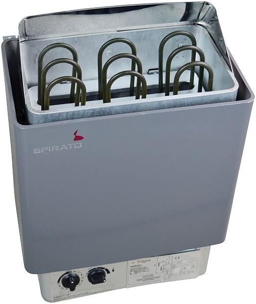 SPIRATO Sauna, 6 kW, 380 V, Grau/Silber