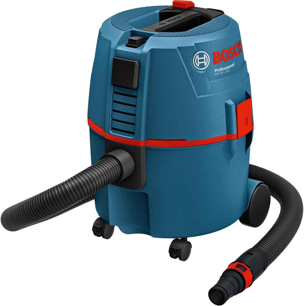 Bosch Professional Nass- und Trockensauger, 20 L, Blau/Rot/Schwarz