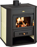 Prity W15 Kaminofen, 5 kW, aus Stoff, Schwarz/Beige