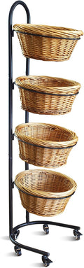 Display Racks 4 Tier Retail, Braun/Schwarz, DS THE DISPLAY STORE