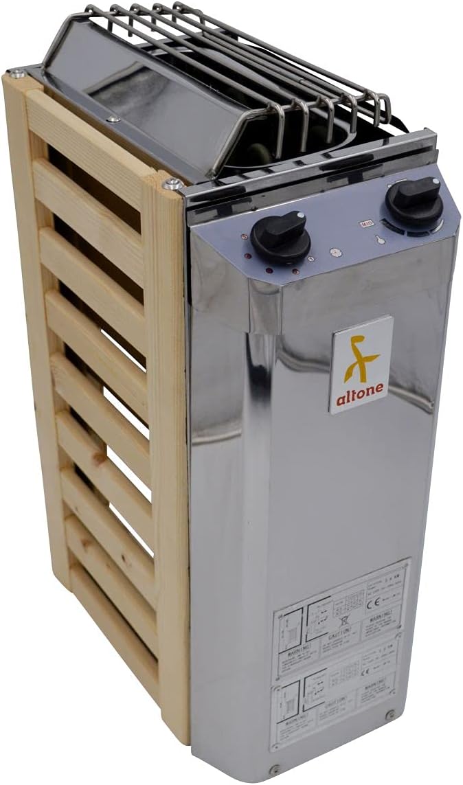 altone Sauna, 3,6 kW, 230 V, Silber/Holz