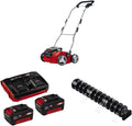 Einhell Vertikutierer, 18 V, 3,0 Ah, 35 cm, klappbar, höhenverstellbar, kabellos, Rot/Schwarz/Silber