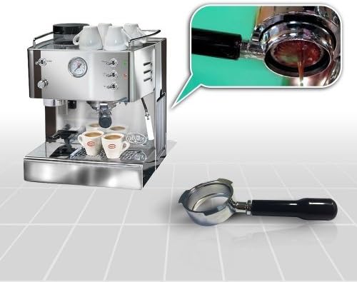 QuickMill- Steel Model Kaffeemaschine, 03035 L, 13 kg, Silber/Schwarz