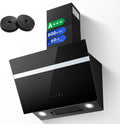 TopStrong Dunstabzugshaube, 800 m³, 60 cm, mit LED, bürstenlos, Schwarz