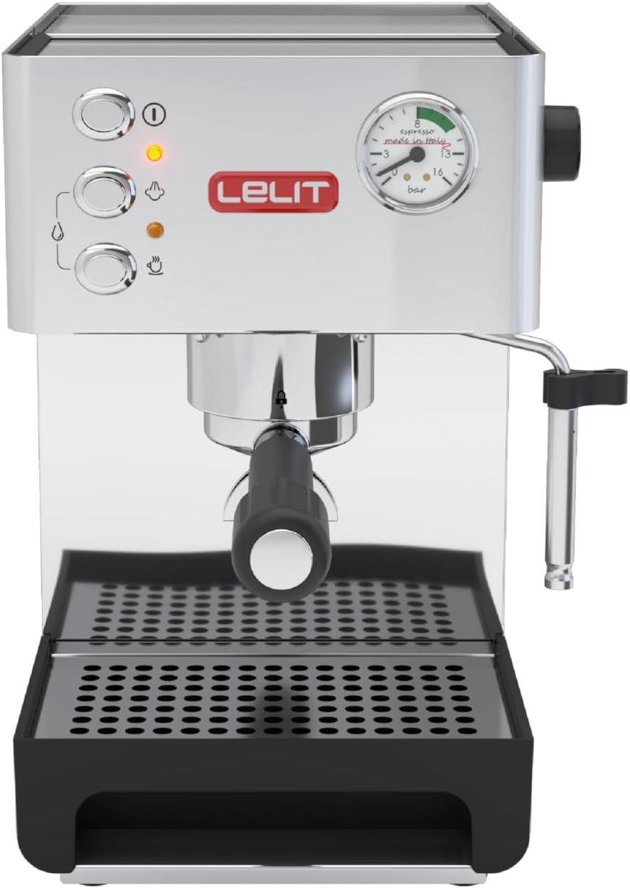 Lelit Anna Kaffeemaschine, Silber/Schwarz