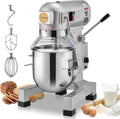 VEVOR Kommerzieller Küchenmixer Küchenmaschine, 14 l, 550 W, verstellbar, für die Küche, aus Edelstahl und Stahl, Silber/Schwarz