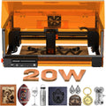 Woxcker L2 MAX Gravurwerkzeug, 20 W, aus Metall und Glas, Schwarz/Orange