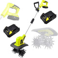 Bodenhacke, 20 V, 12 Ah, 270 U/min, kabellos, für den Garten, Schwarz/Gelb