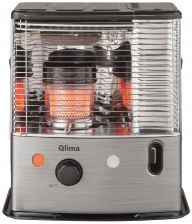 Qlima Elektrische Kamine, 2,7 kW, Silber/Schwarz