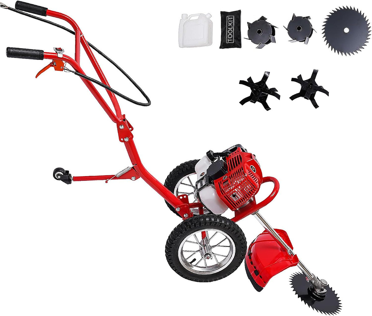 Rasenmäher, 1500 W, für den Garten, klappbar, Rot/Schwarz, HUOMMGS
