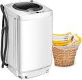 Waschmaschine Mini, 43 × 43 × 75 cm, 3,5 KG, mit LED, Weiß, GOPLUS