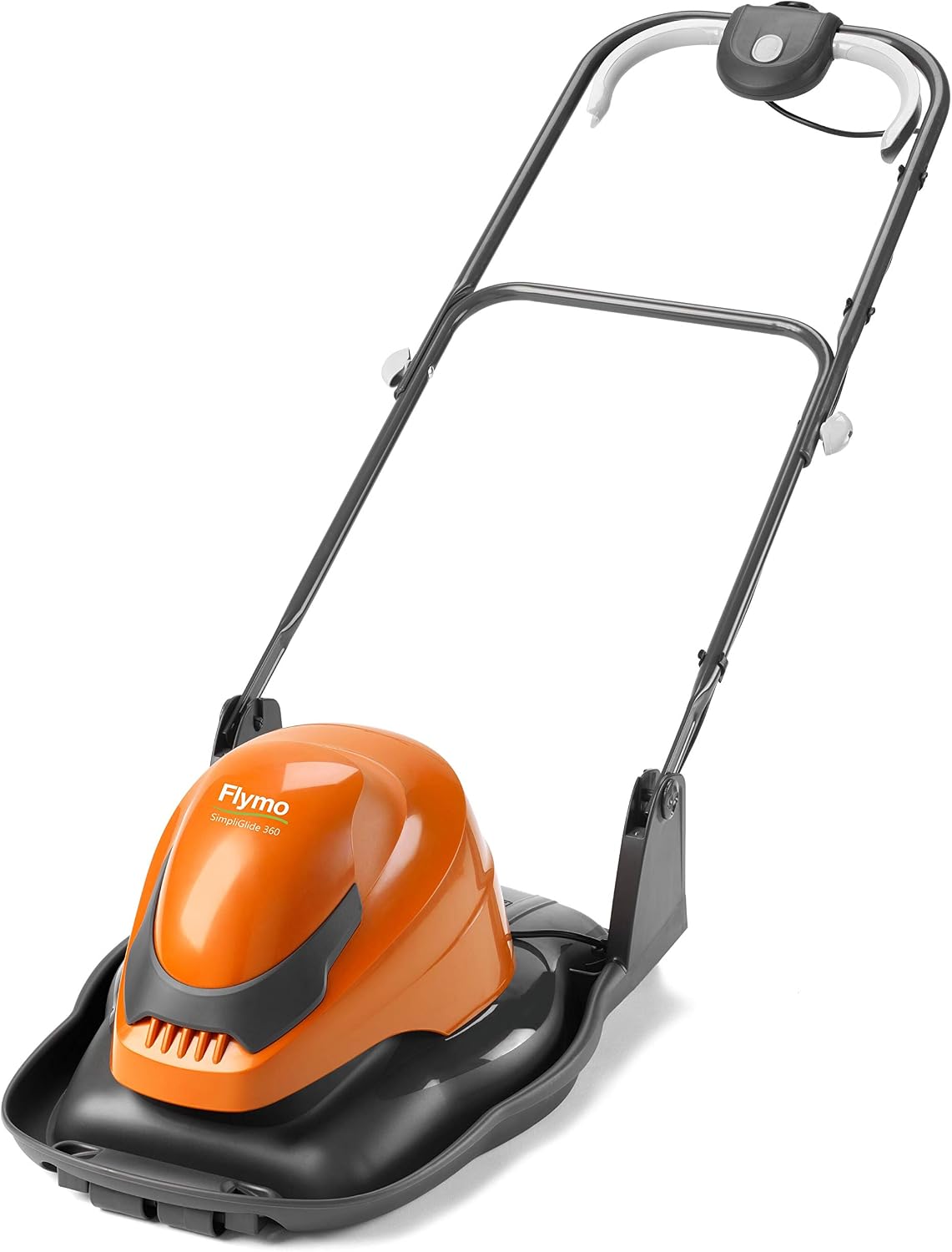 Flymo SimpliGlide 360 Hover Rasenmäher, 1800 W, 36 cm, 10 m, klappbar, Orange/Schwarz