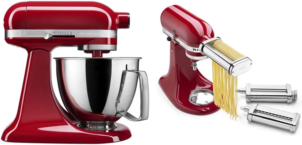 KitchenAid Artisan Mini Stand Mixers, Rot/Edelstahl