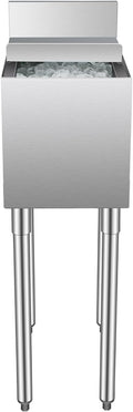 VEVOR Untertischkühlschränke, 305 × 483 × 937 mm, 28 L, verstellbar, aus Edelstahl und Stahl, für die Küche, Silber