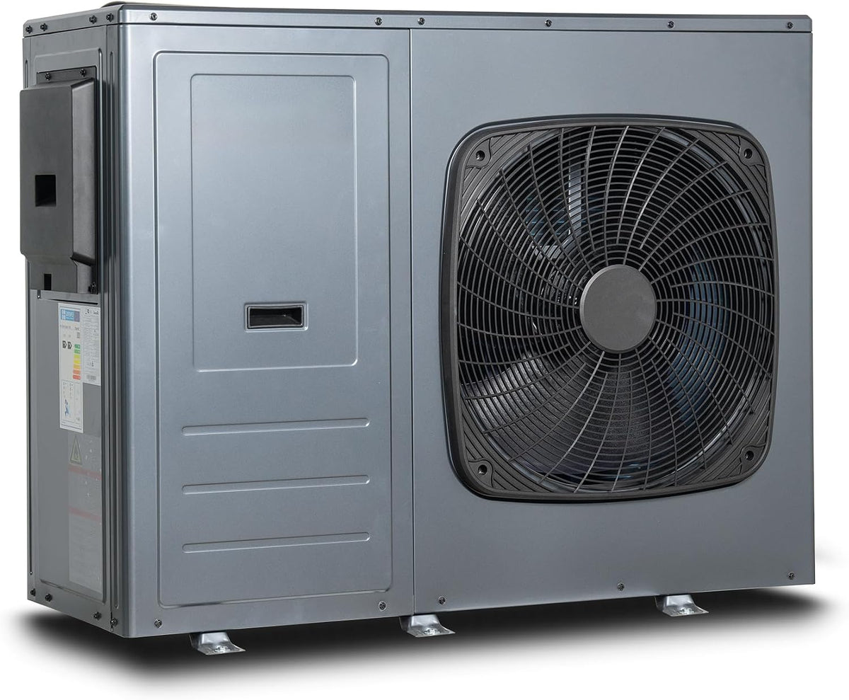 Wärmepumpen R290, 220–240V, 10 KW, 50 Hz, mit WLAN, Grau, Smad