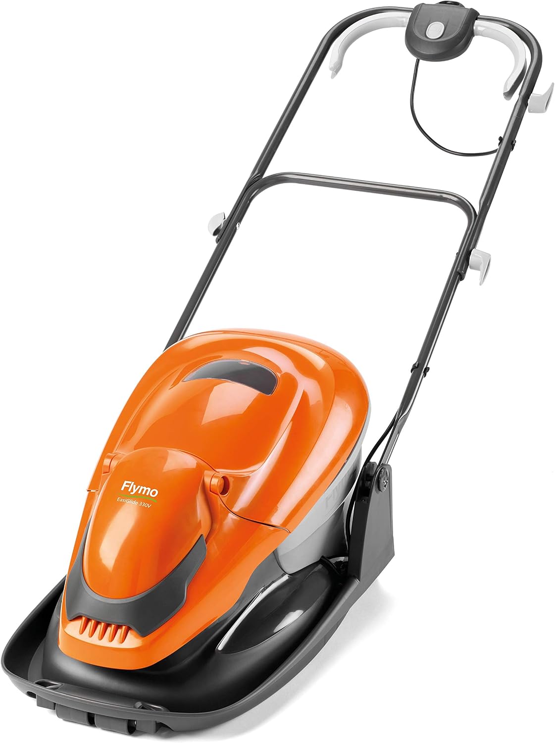 Flymo EasiGlide 330V Hover Collect Rasenmäher, 20 L, 1700 W, klappbar, Orange/Grau