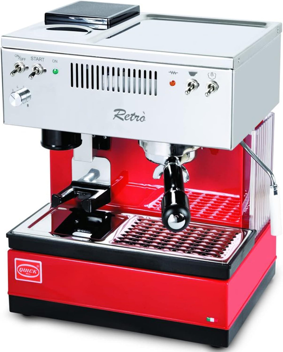 Pfeffermühlen, Rot/Silber, Quickmill