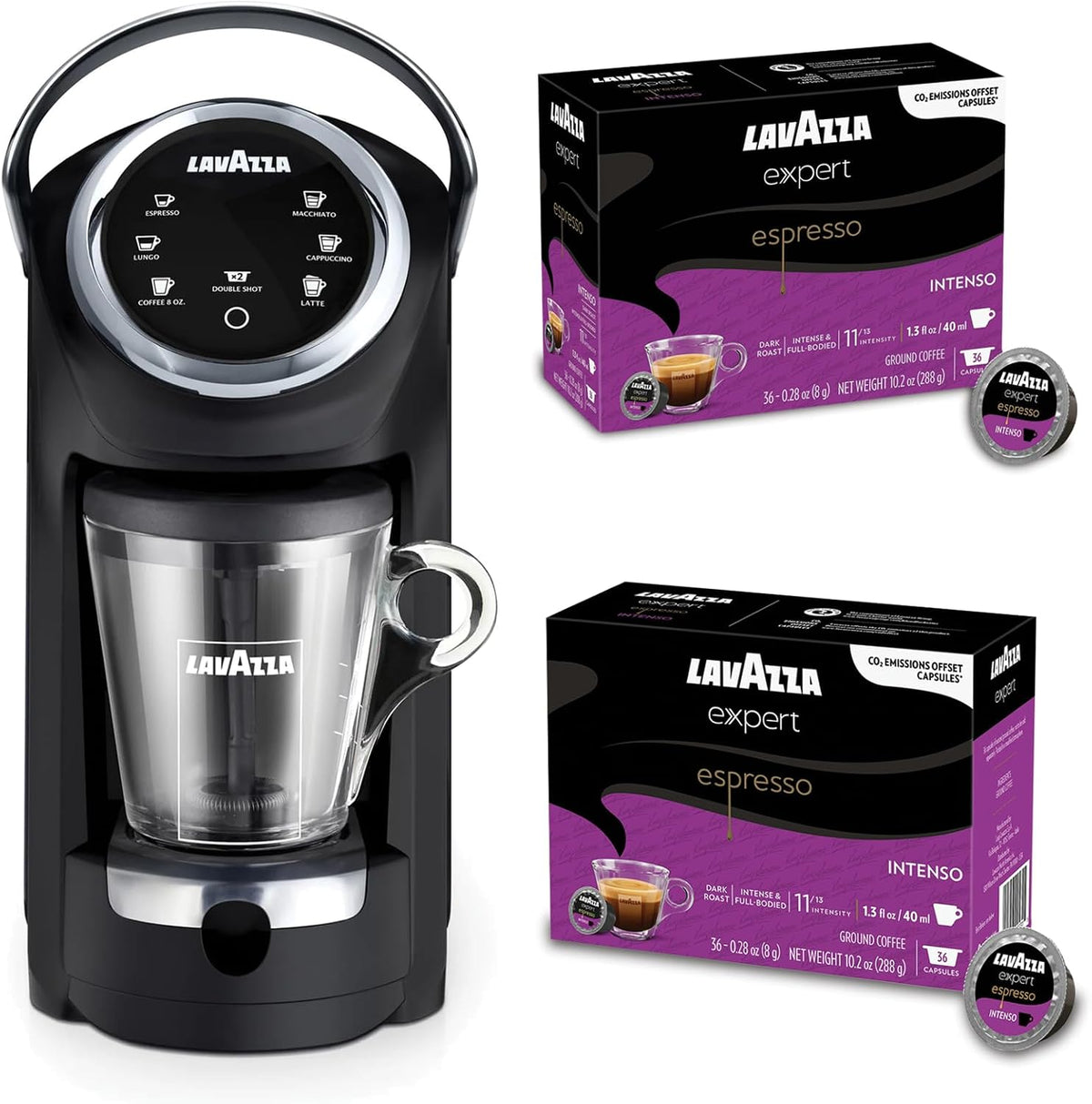 Kaffeemaschine Classy Plus, Schwarz/Silber, Lavazza