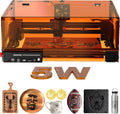 Gravurwerkzeug L2 MAX, 300 × 300 mm, 5.5 W, aus Metall und Glas, Orange/Schwarz, Woxcker