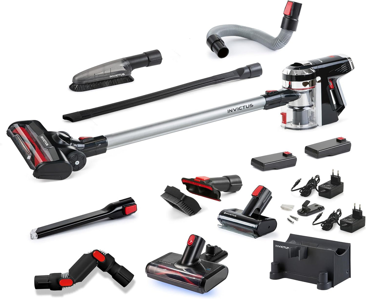 Genius X9 Staubsauger, Schwarz/Silber/Rot