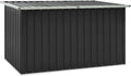homiuse Auflagenboxen, 171 × 99 × 93 cm, wasserdicht, mit Stauraum, für den Garten, aus Stahl, Anthrazit/Silber