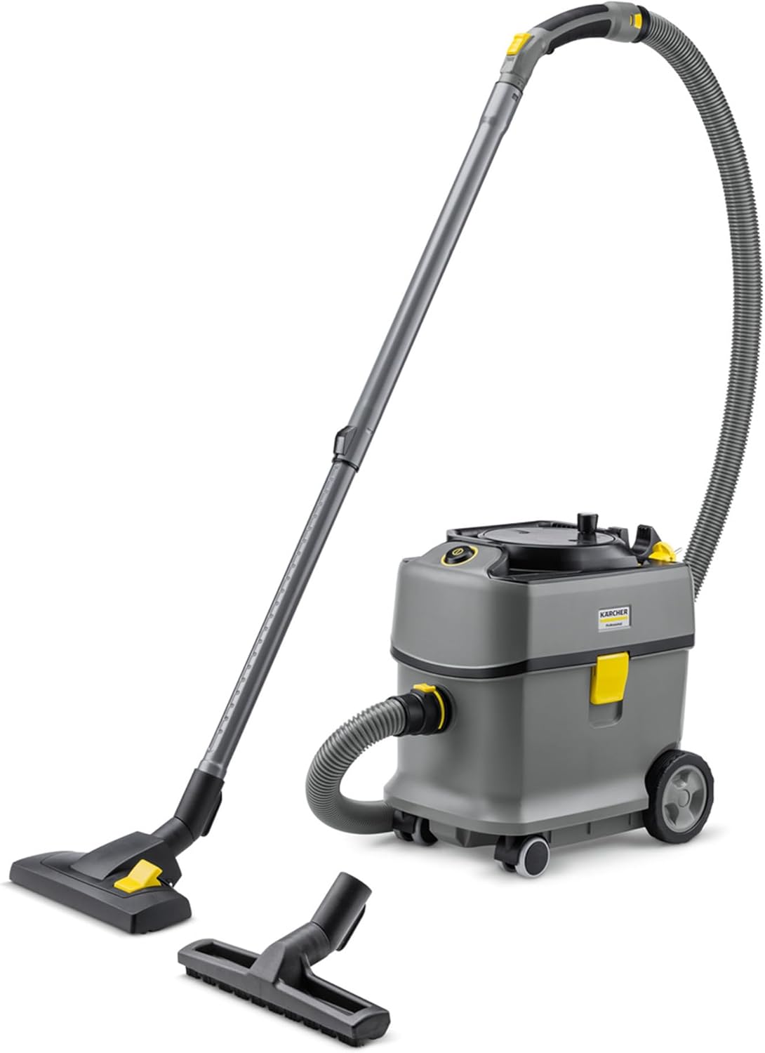 Karcher Trockensauger T 15/1 ADV Staubsauger, 15 l, 585 W, 52 db, Grau/Schwarz/Gelb, aus Stoff