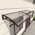 Gartenpavillon, 150 cm, aus Aluminium, mit Selbstreinigung, Braun/Transparent, Wetsfgdg