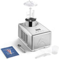 Springlane Kitchen Speiseeisbereiter, 1,5 L, 150 W, aus Edelstahl und Stahl, Silber