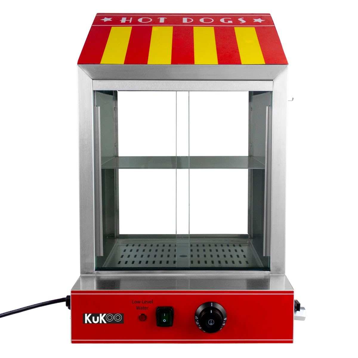 Regal, 2000 W, 30 °C, aus Edelstahl und Stahl, verstellbar, Rot/Gelb/Silber, KuKoo