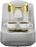 Arzum Okka Türkische Kaffeemaschine, Weiß/Gold