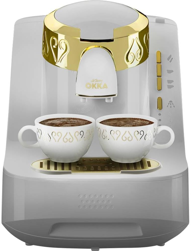 Arzum Okka Türkische Kaffeemaschine, Weiß/Gold