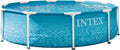 Summer Waves Frame Pool Komplettset Framed Swimming Pools, mit USB, Blau