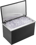 VEVOR Eiswürfelbereiter, klappbar, aus Edelstahl und Stahl, für die Küche, Schwarz/Silber