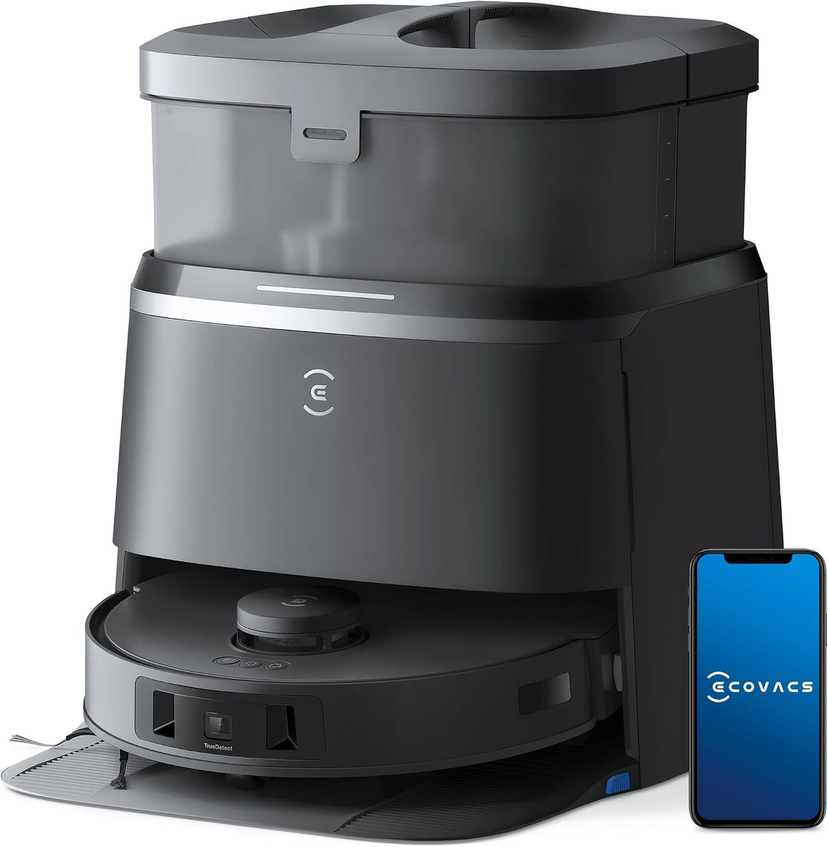 Saugroboter T30, Schwarz/Grau, ECOVACS