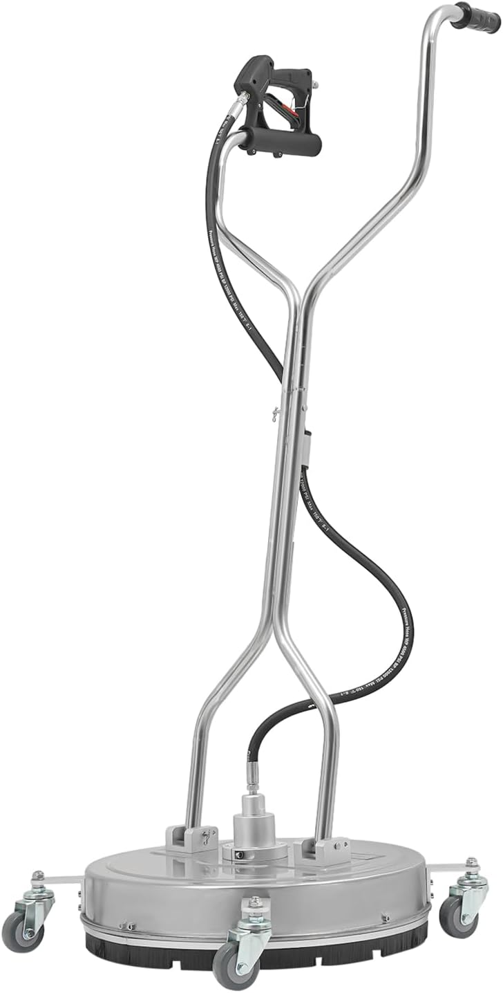 Repomanda PSI Max Hochdruckreiniger, 20 Zoll, für den Garten und die Terrasse, Silber/Schwarz, aus Edelstahl und Stahl