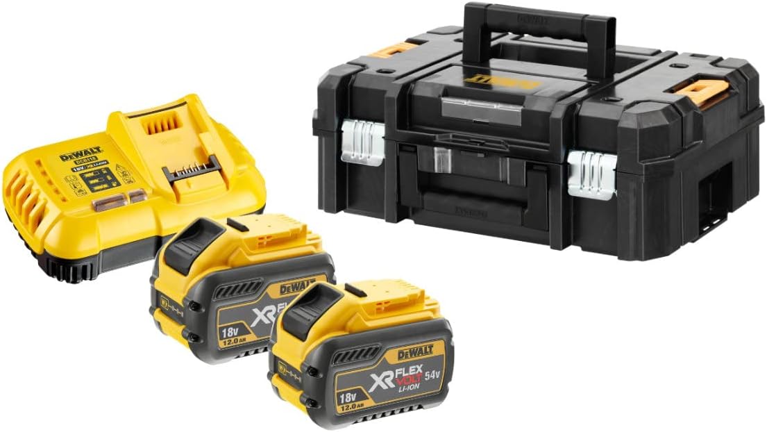 DEWALT DCB118Y2T-QW Werkzeugakkus, 216 Wh, Schwarz/Gelb