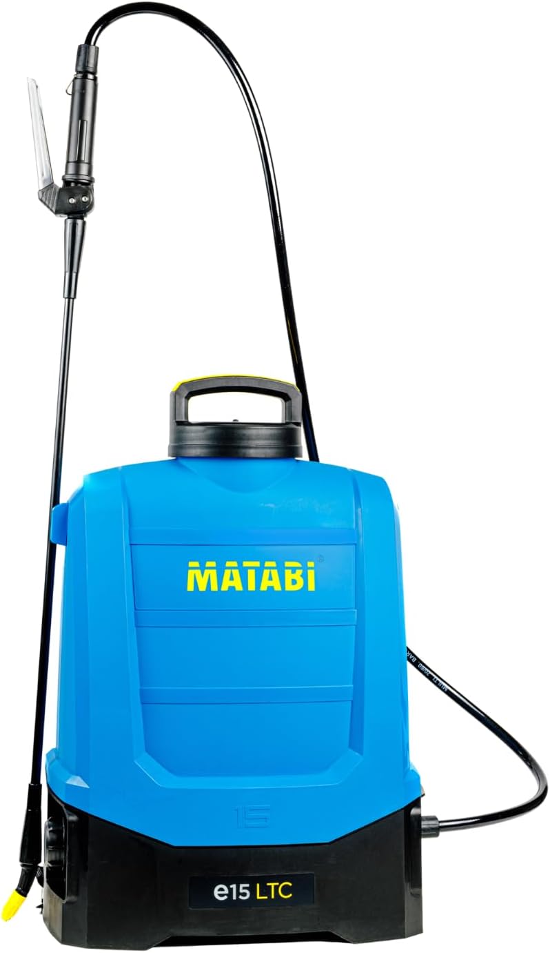 Matabi e15 Akku-Drucksprüher, 375 L, 20 V, für den Garten, Blau/Schwarz